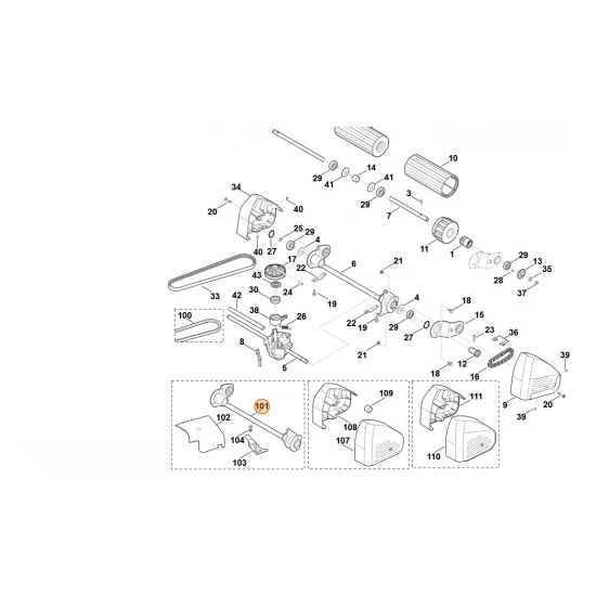 STIHL   Oś 6375 700 2412